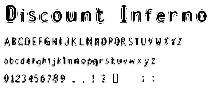 Discount Inferno font